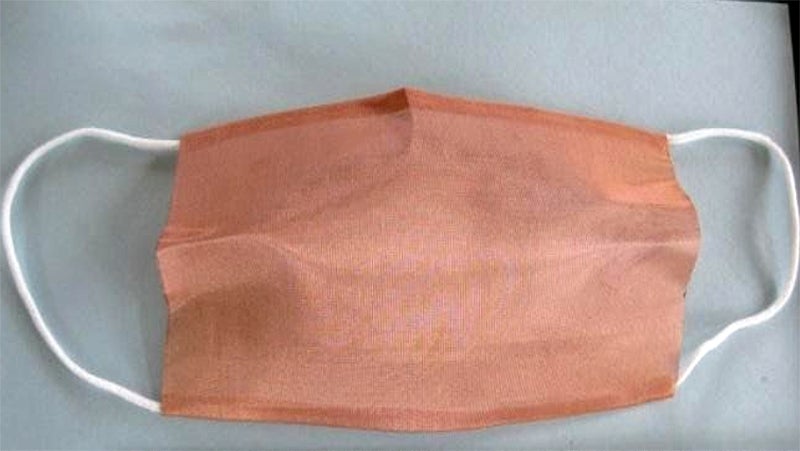 Una mascarilla de cobre de la empresa Kuhn Copper Solutions