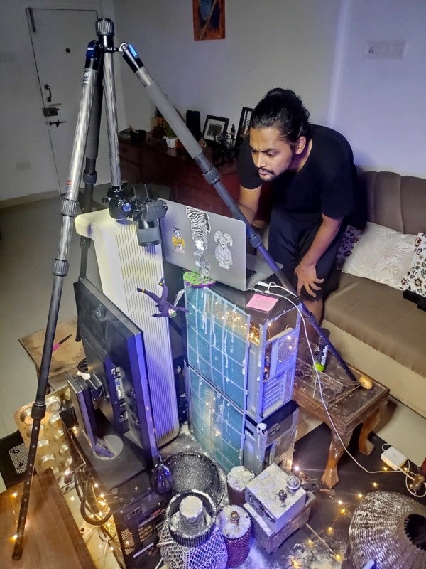 Image: El fotógrafo durante la producción