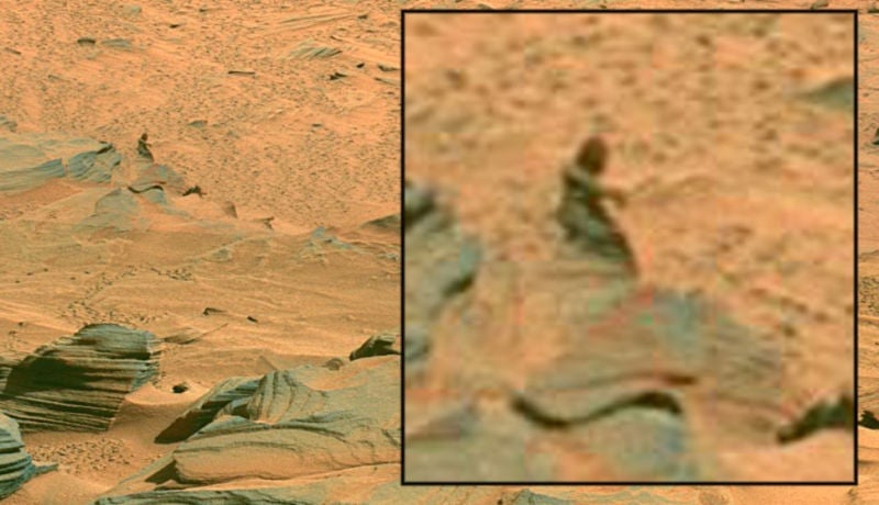 Image: La supuesta mujer en Marte