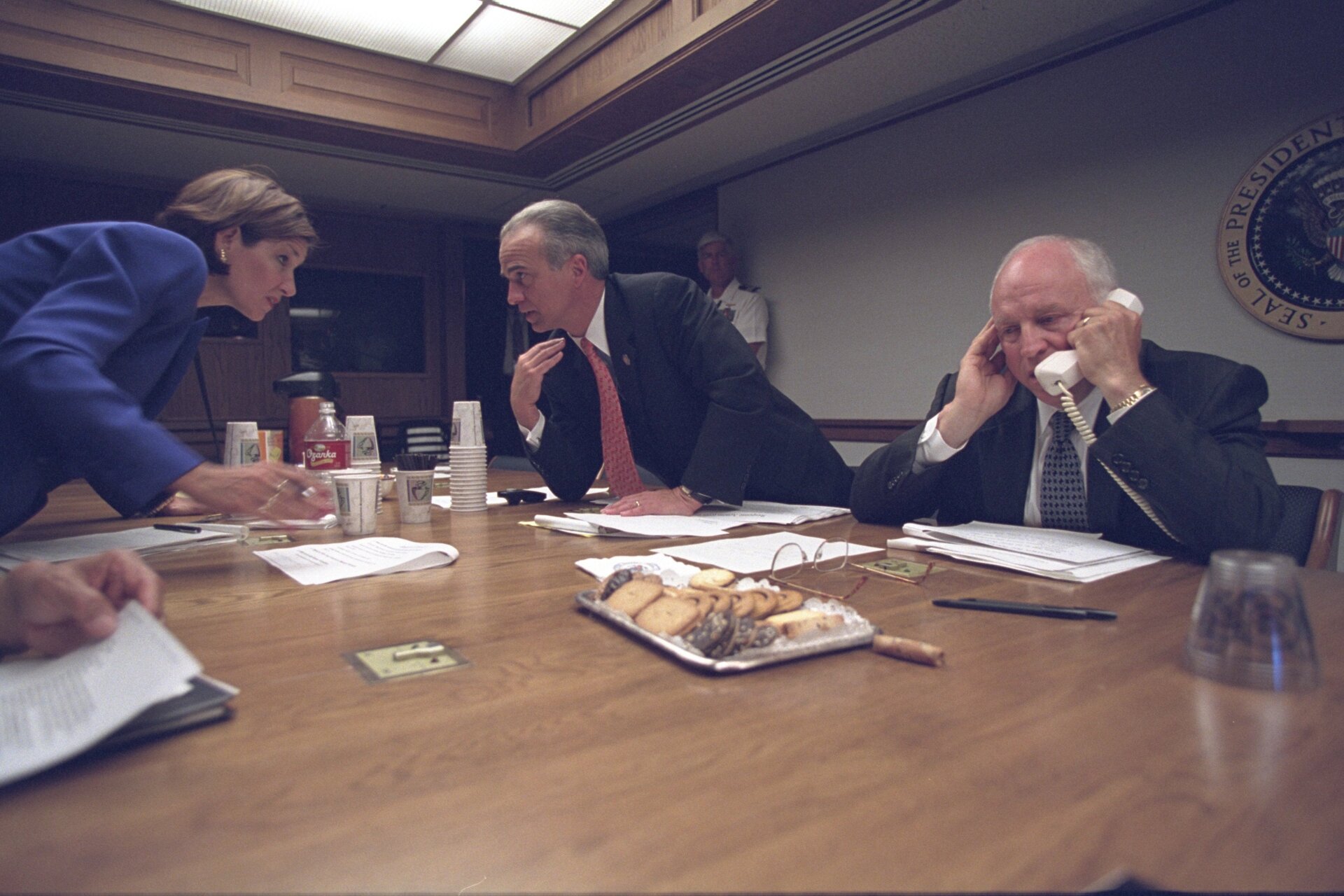 Centro Presidencial de Operaciones de Emergencia el 11 de septiembre de 2001