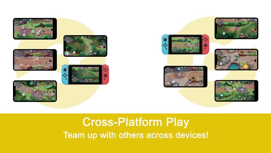 Pokémon Unite estará disponible tanto para Switch como para Smartphones, y será cross–platform.