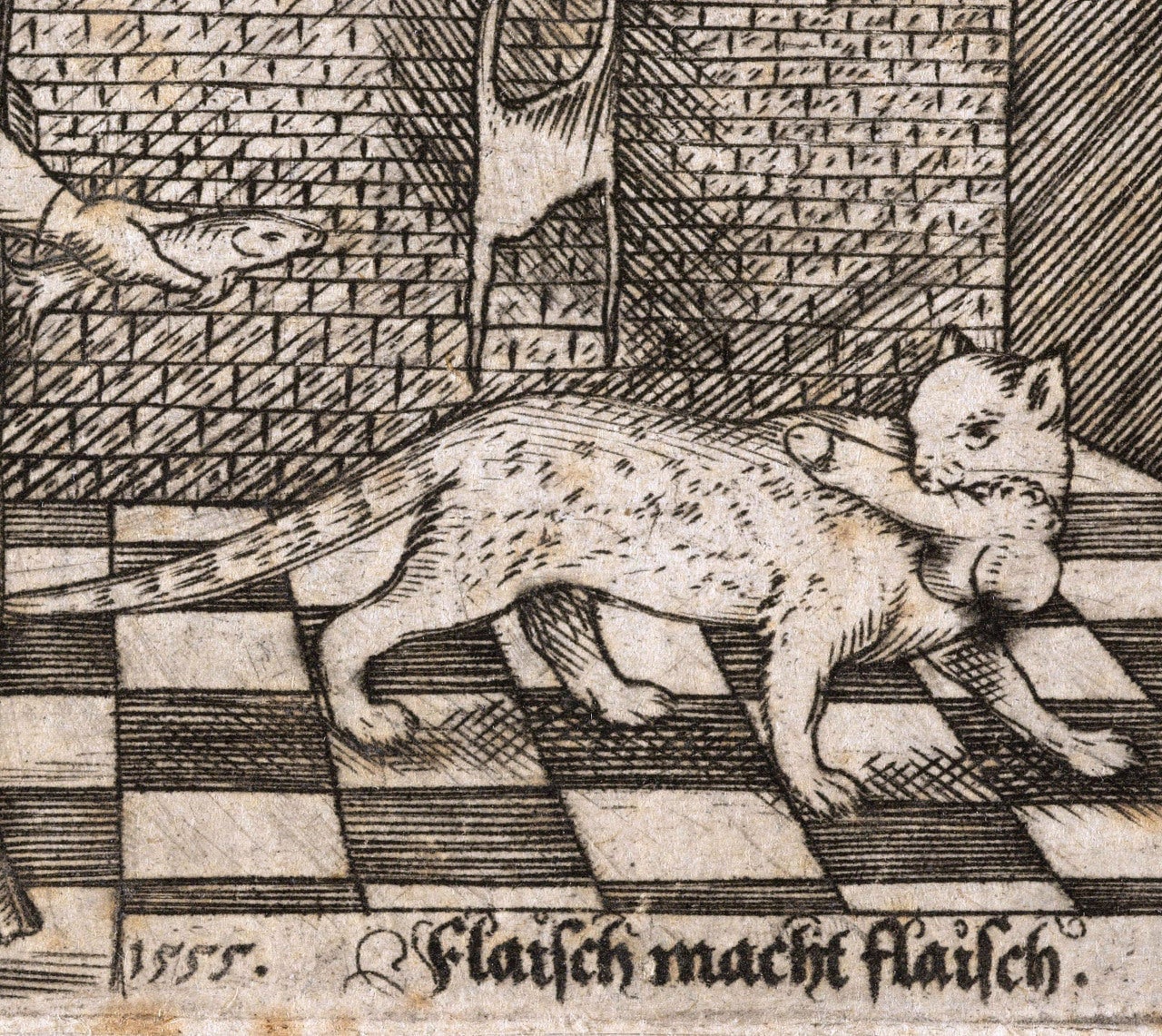 Hasta bien entrado el siglo XVI seguían teniendo una fama horrible... Grabado alemán de 1555