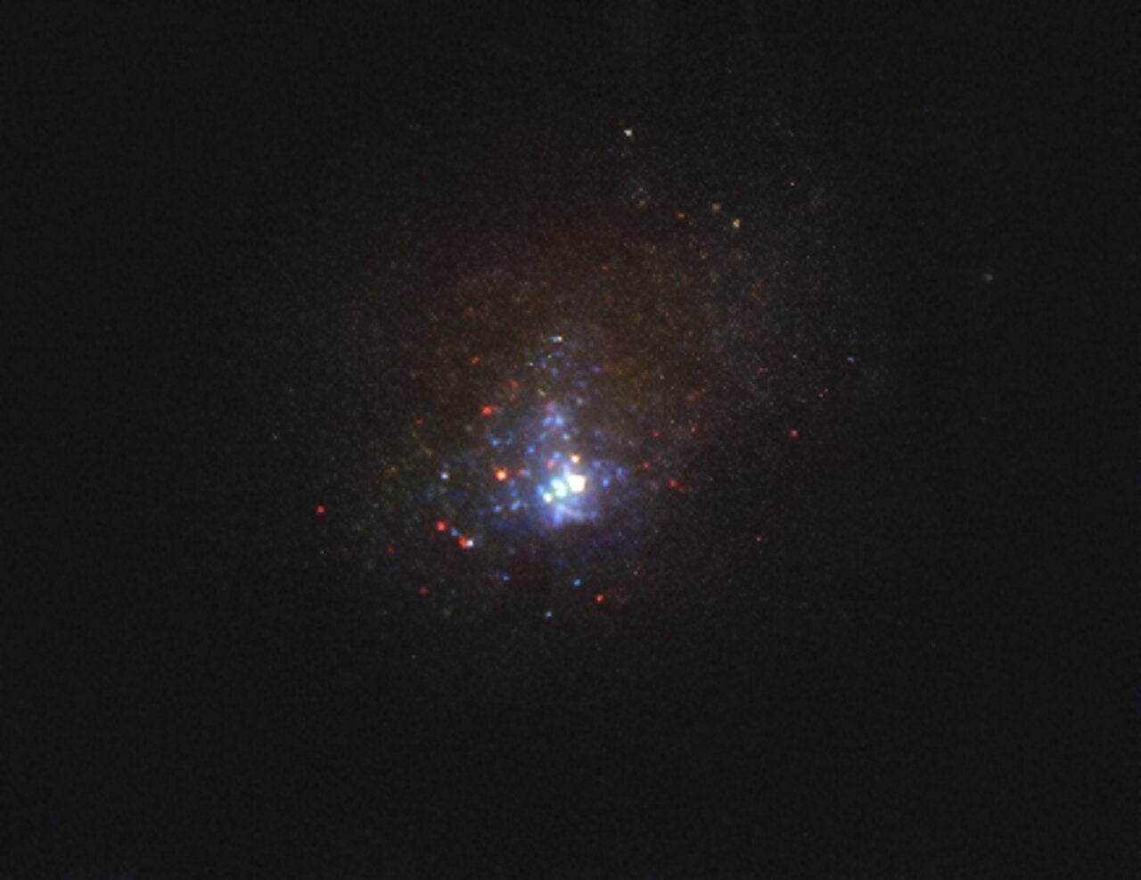 Imagen de la galaxia Kinman captada por el Telescopio Espacial Hubble.
