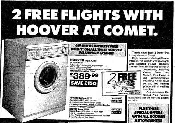 Image: Una de las promociones para viajes a Europa