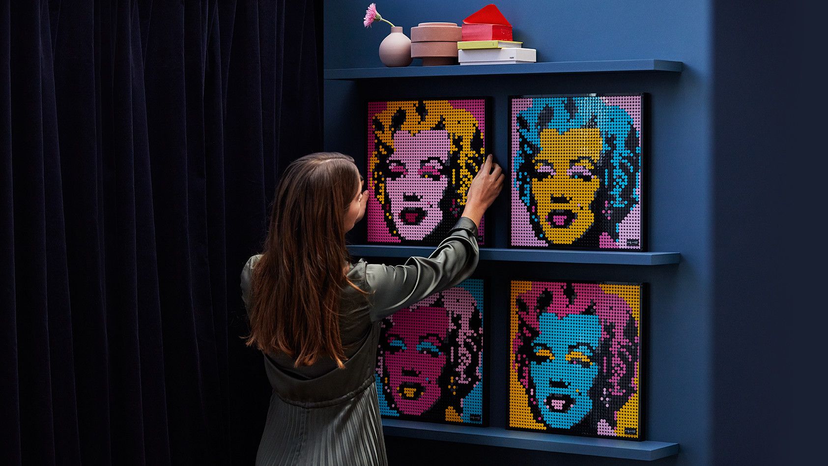 Con el set de Mariyn Monroe puedes crear el cuadro en el color que más te guste.