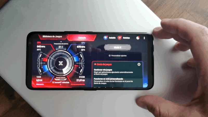 De móvil normal a móvil gaming con un clic.