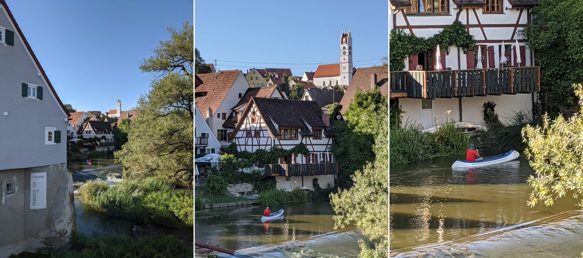 De izquierda a derecha: una foto general, la misma escena en 3x, y en 7x.