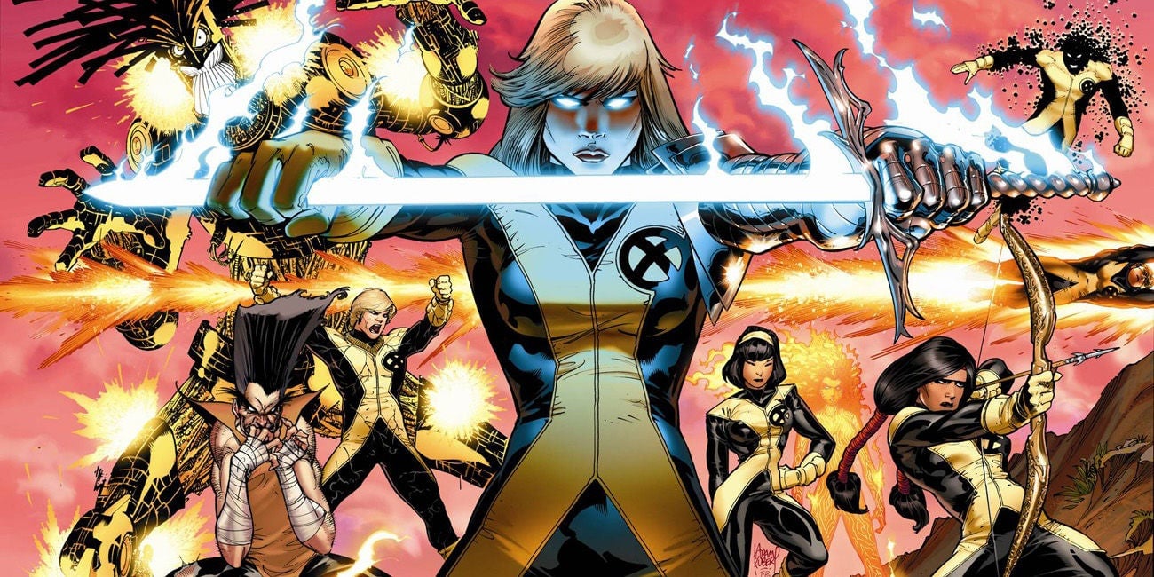 Los nuevos mutantes en los cómics.