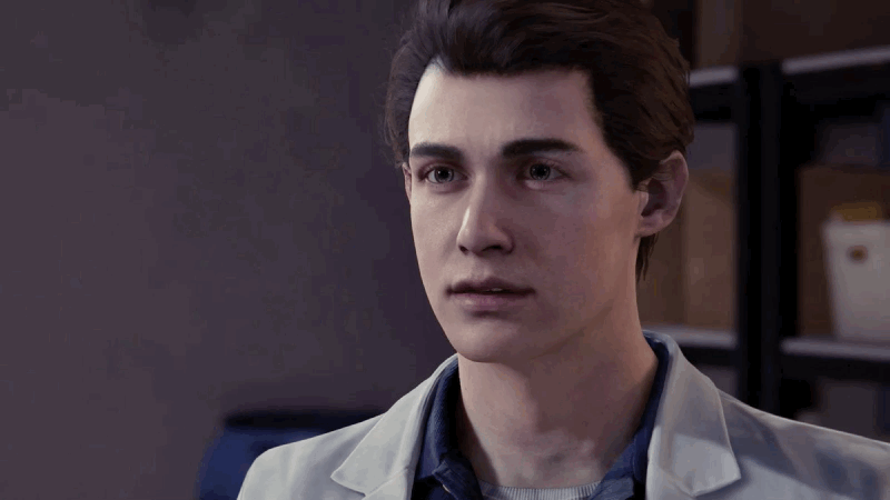 Peter Parker antes (PS4) y después (PS5) en el juego.