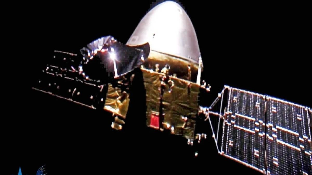 Aquí está el “selfie” de la sonda Tianwen-1 en dirección Marte.