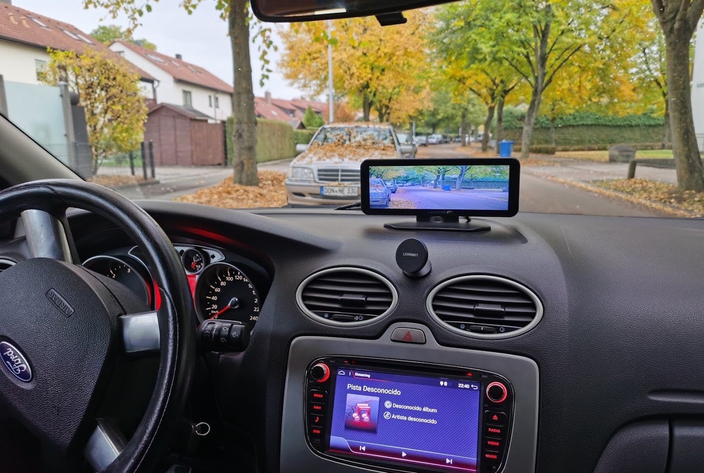 La pantalla panorámica del LAnmodo Vast Pro tiene 8 pulgadas de diagonal.