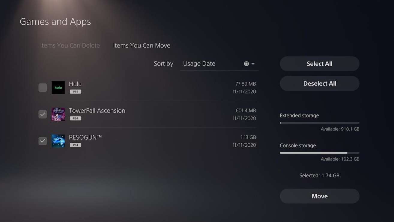 Screenshot: Sony