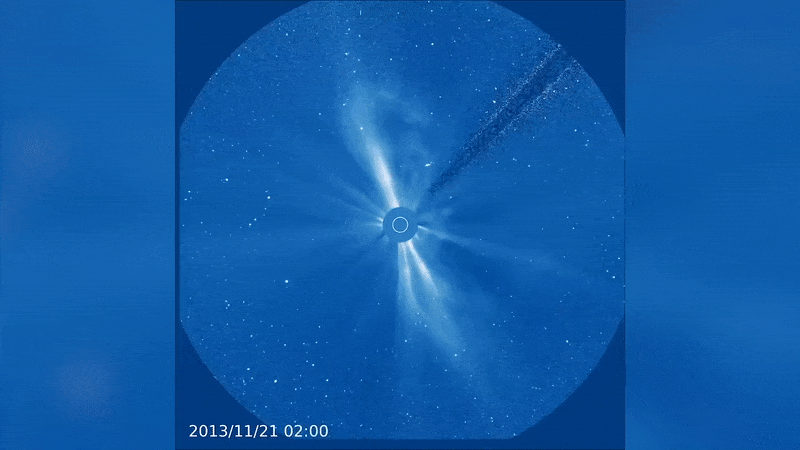 Gif: ESA/NASA/SOHO/LASCO/NRL/Brendan Gallagher