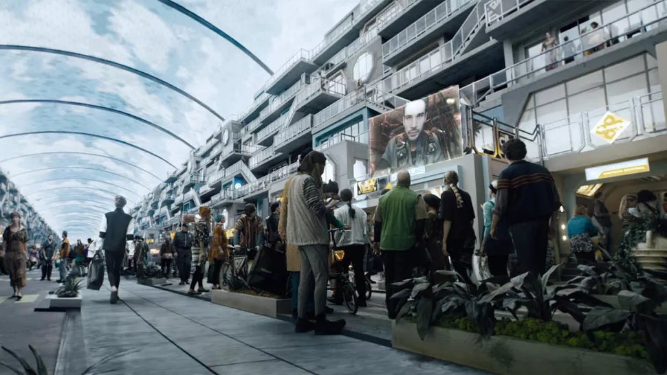 Una imagen de la colonia de Ceres en The Expanse