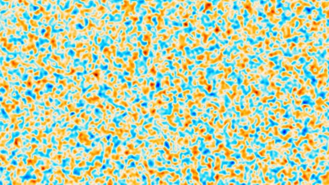 Una imagen polarizada del fondo cósmico de microondas (CMB) del universo.