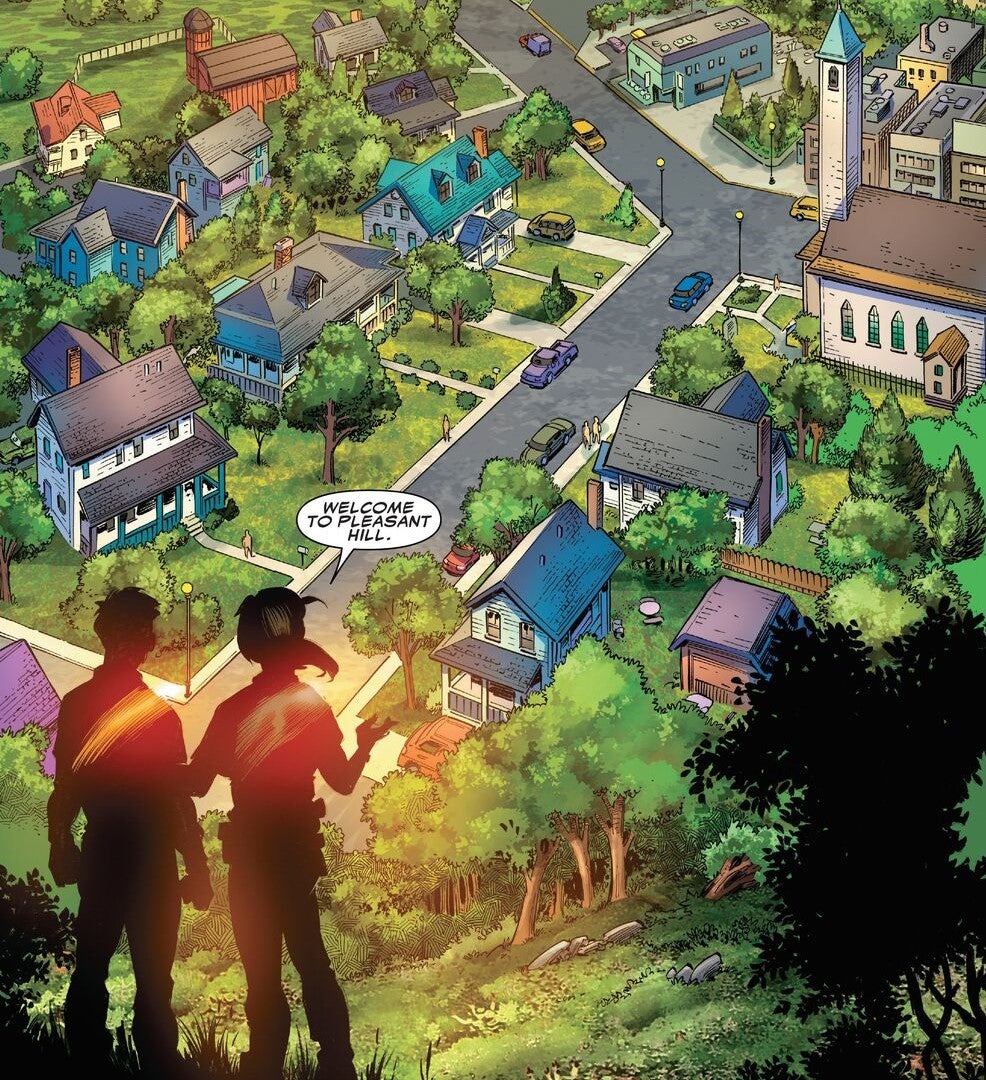Pleasant Hill parece un pueblo, pero es una prisión... una prisión para supervillanos.