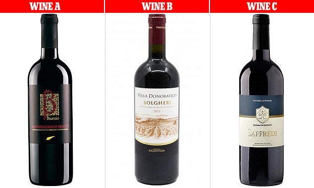 Vinos que formaron parte del experimento