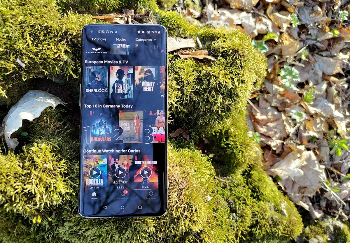 Así se ve la pantalla a pleno sol. Hay reflejos, lógicamente, pero el brillo la hace perfectamente disfrutable.