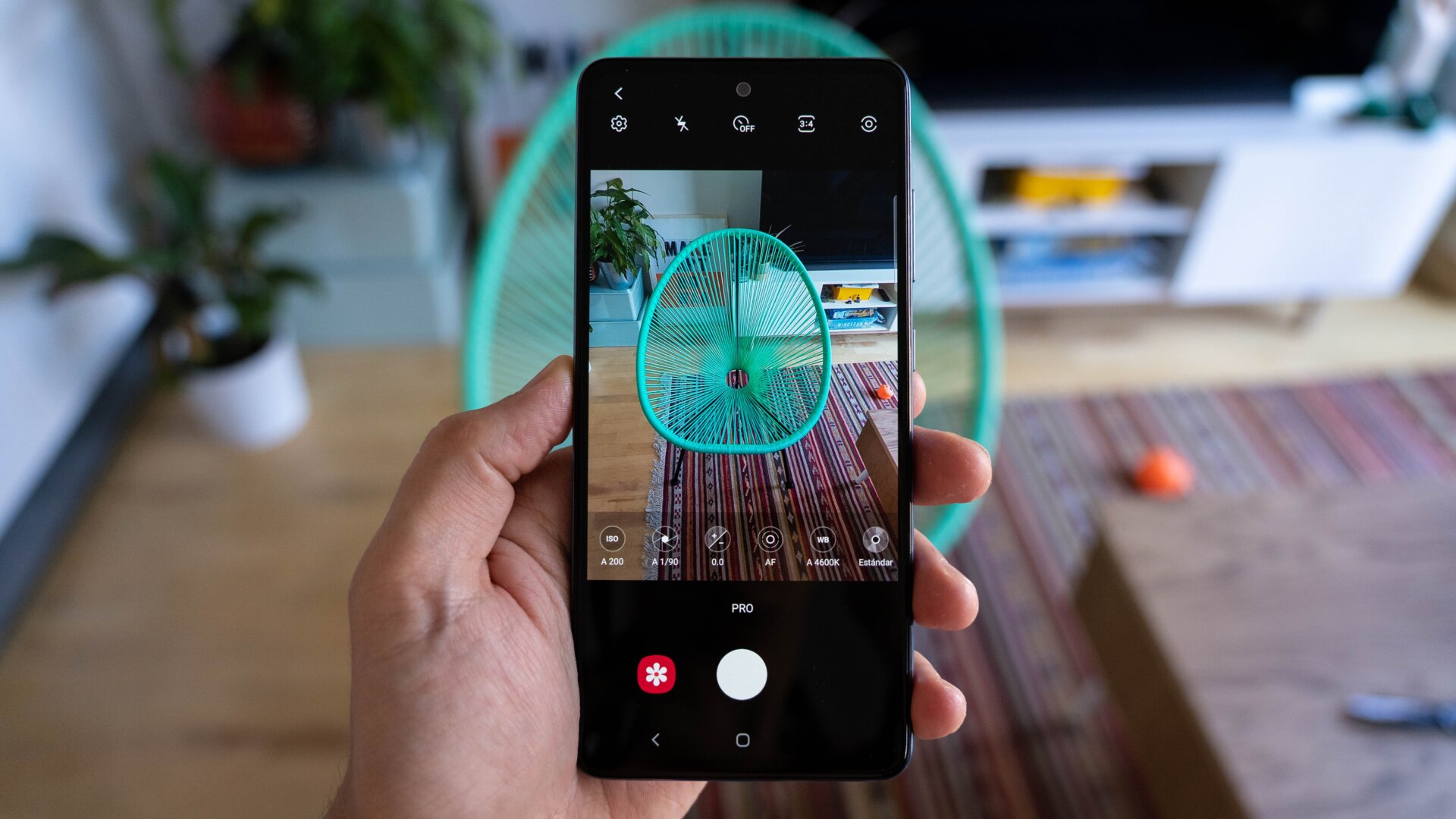 La app de la cámara es realmente completa.