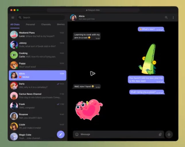 Screenshot: Telegram.