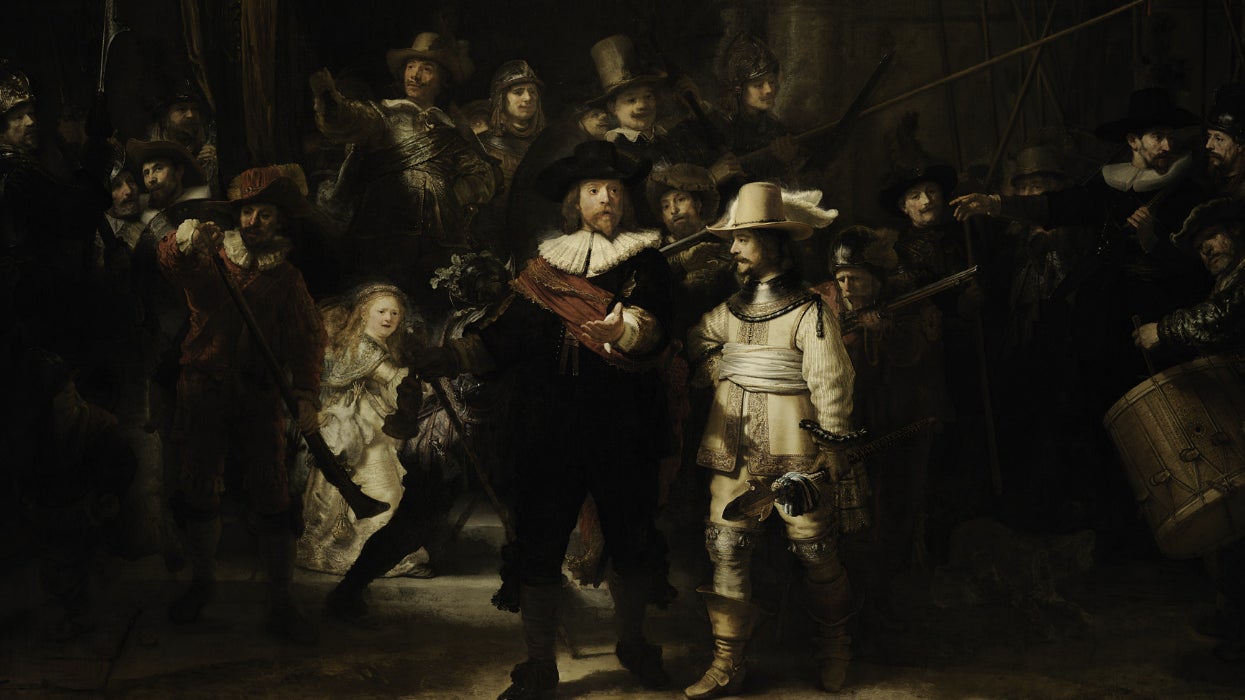 El famoso cuadro de Rembrandt ‘Ronda de Noche’.