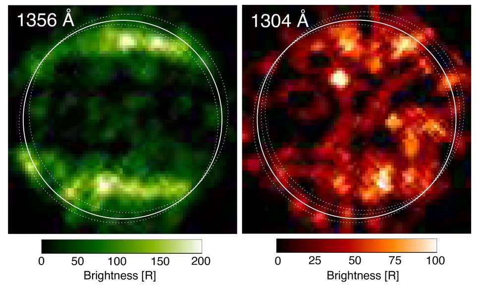 Dos observaciones del telescopio espacial Hubble en 1998 revelaron oxígeno en la atmósfera de la luna.