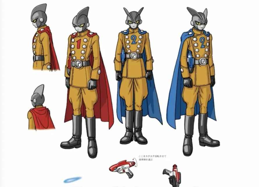 Nuevos personajes creados para la película, diseñados por Akira Toriyama.