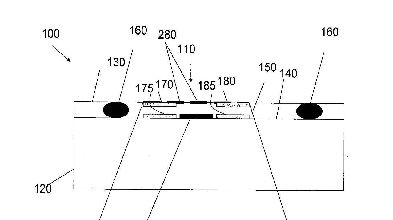 Detalle de la patente donde muestra cómo el botón invisible podría saber si es pulsado o no.