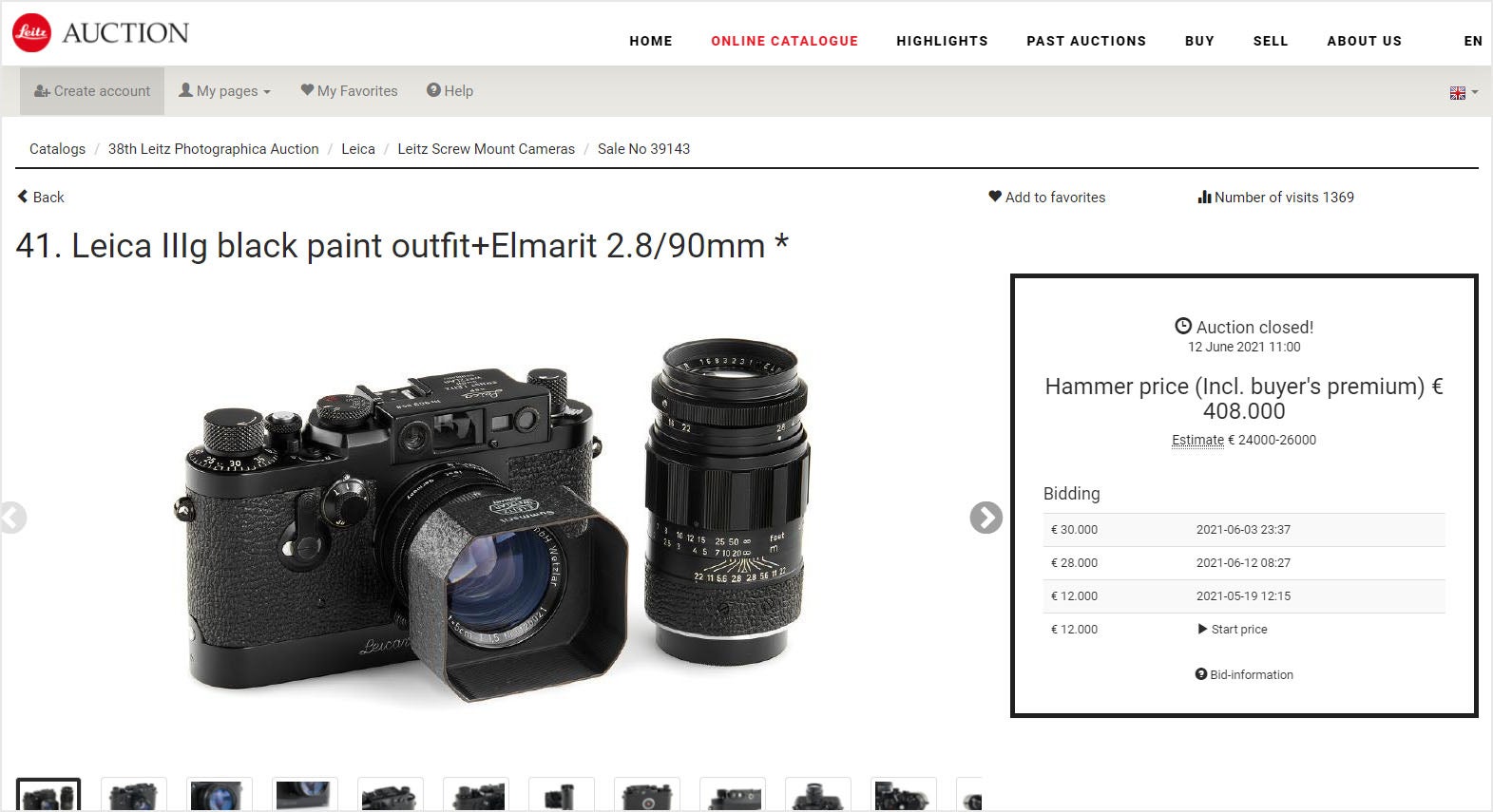 El desorbitado precio final de la venta este año