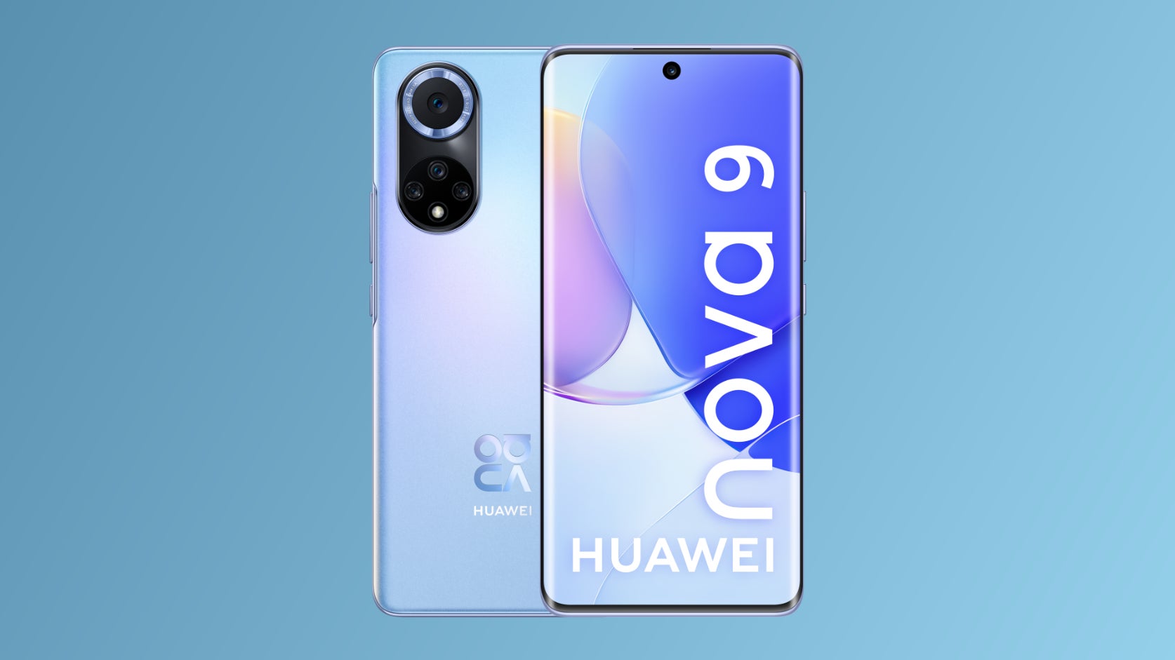 El Huawei nova 9 cuenta con un acabado iridiscente que cambia con la luz y tan solo pesa 175g.