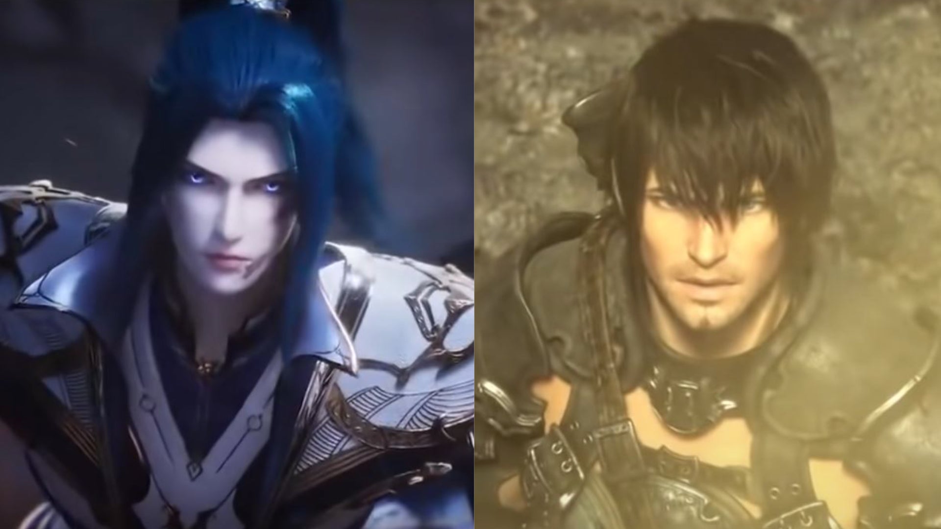 Doula Continent: Soul Master Duel (izquierda) Final Fantasy 14: Shadowbringers (derecha)