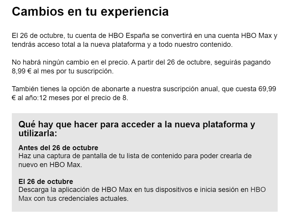 Screenshot: HBO España