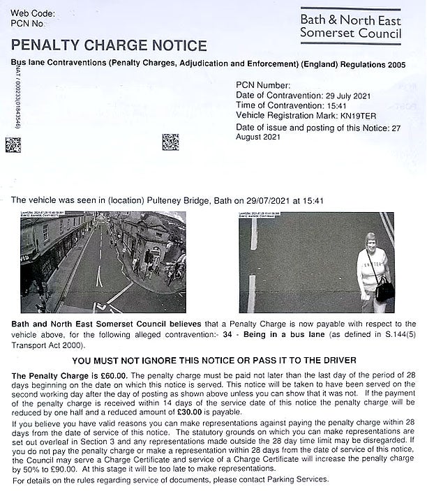 Image: La multa que recibió David Knight