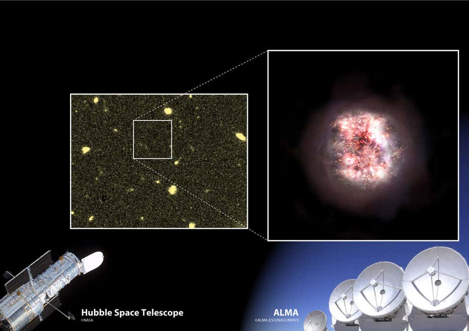 El radiotelescopio de ALMA hizo posible el descubrimiento