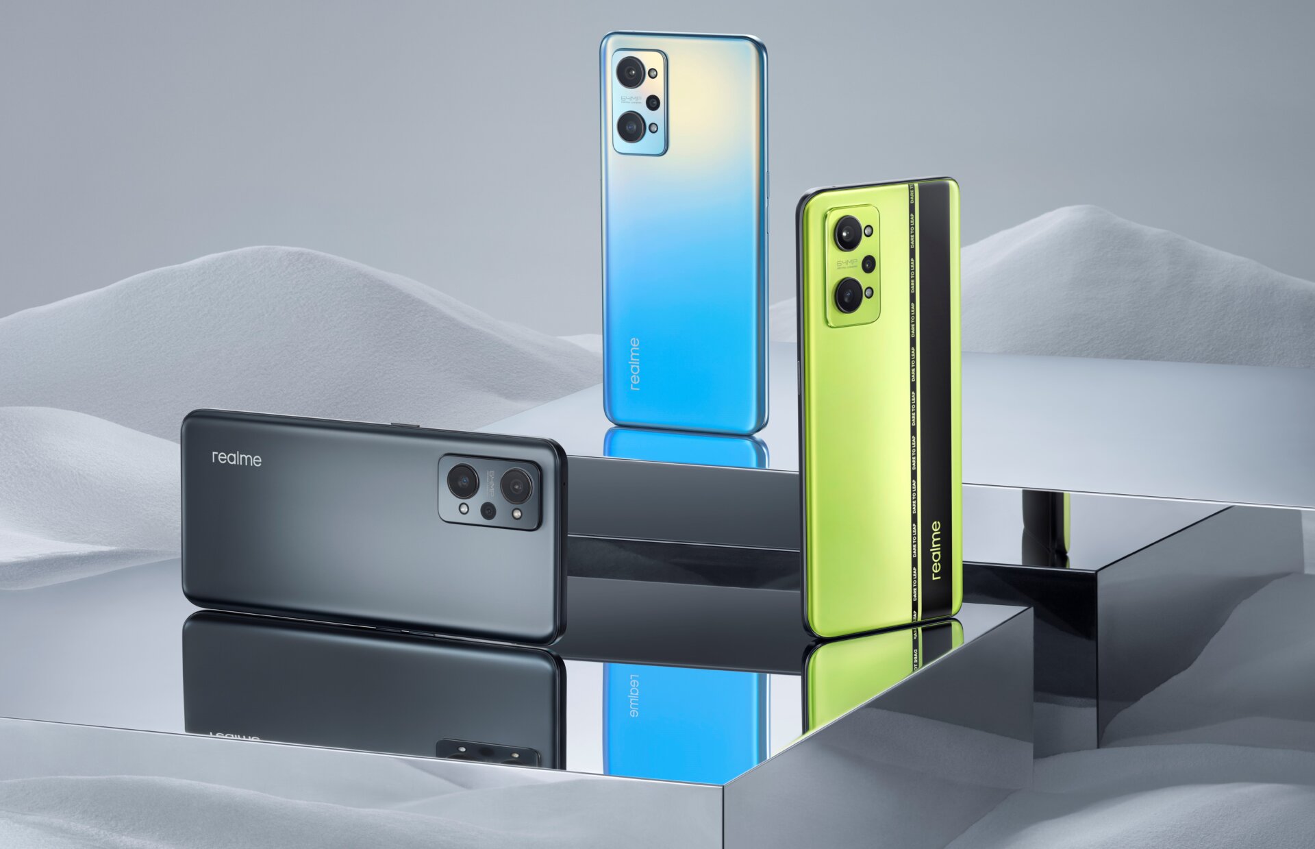 Los tres acabados del Realme GT Neo 2