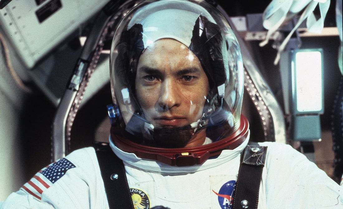 Tom Hanks como Jim Lovell en Apolo 13.