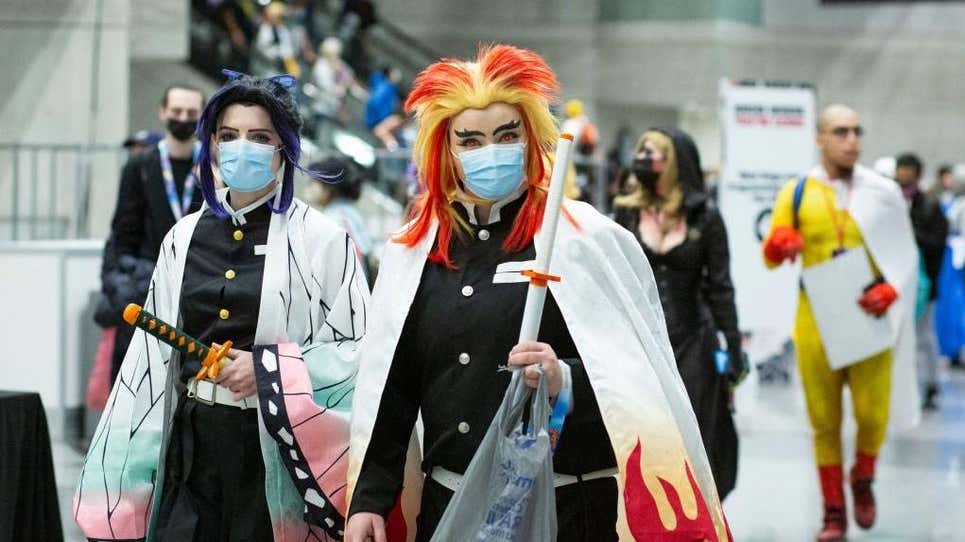 Asistentes a la reciente Anime NYC 2021.