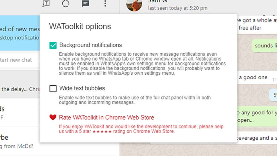 Screenshot: WAToolkit.