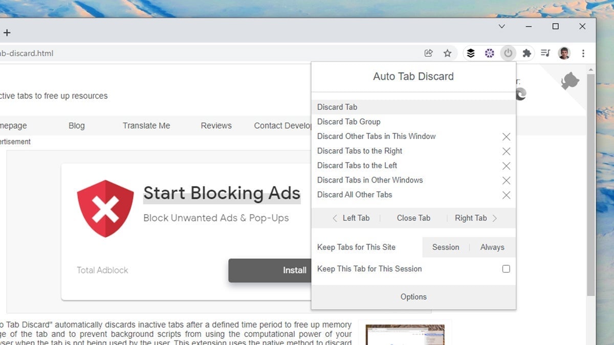 Image: Auto Tab Discard