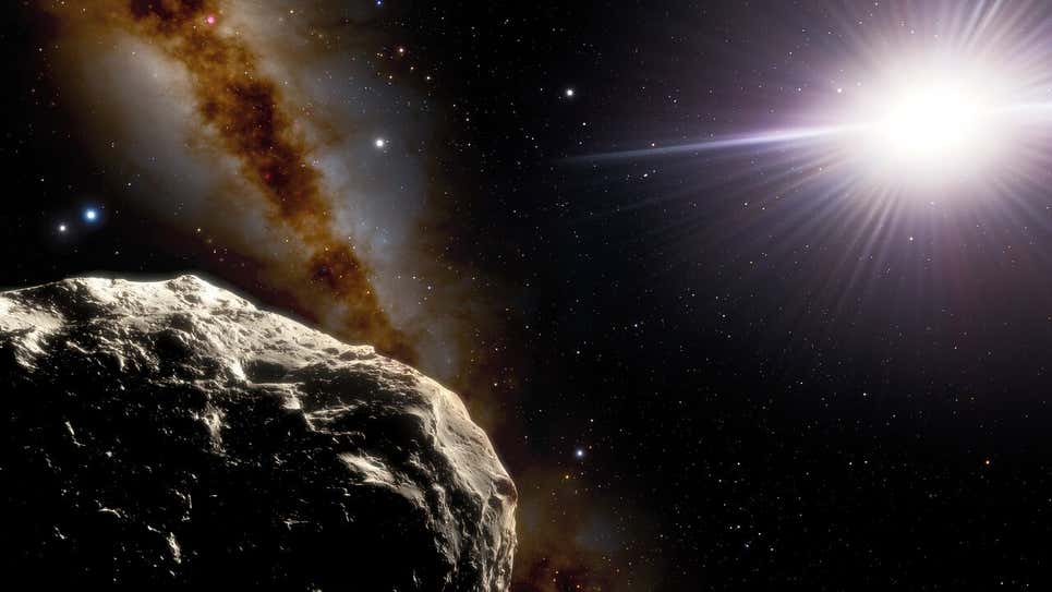 Concepción artística del asteroide troyano de la Tierra 2020 XL5