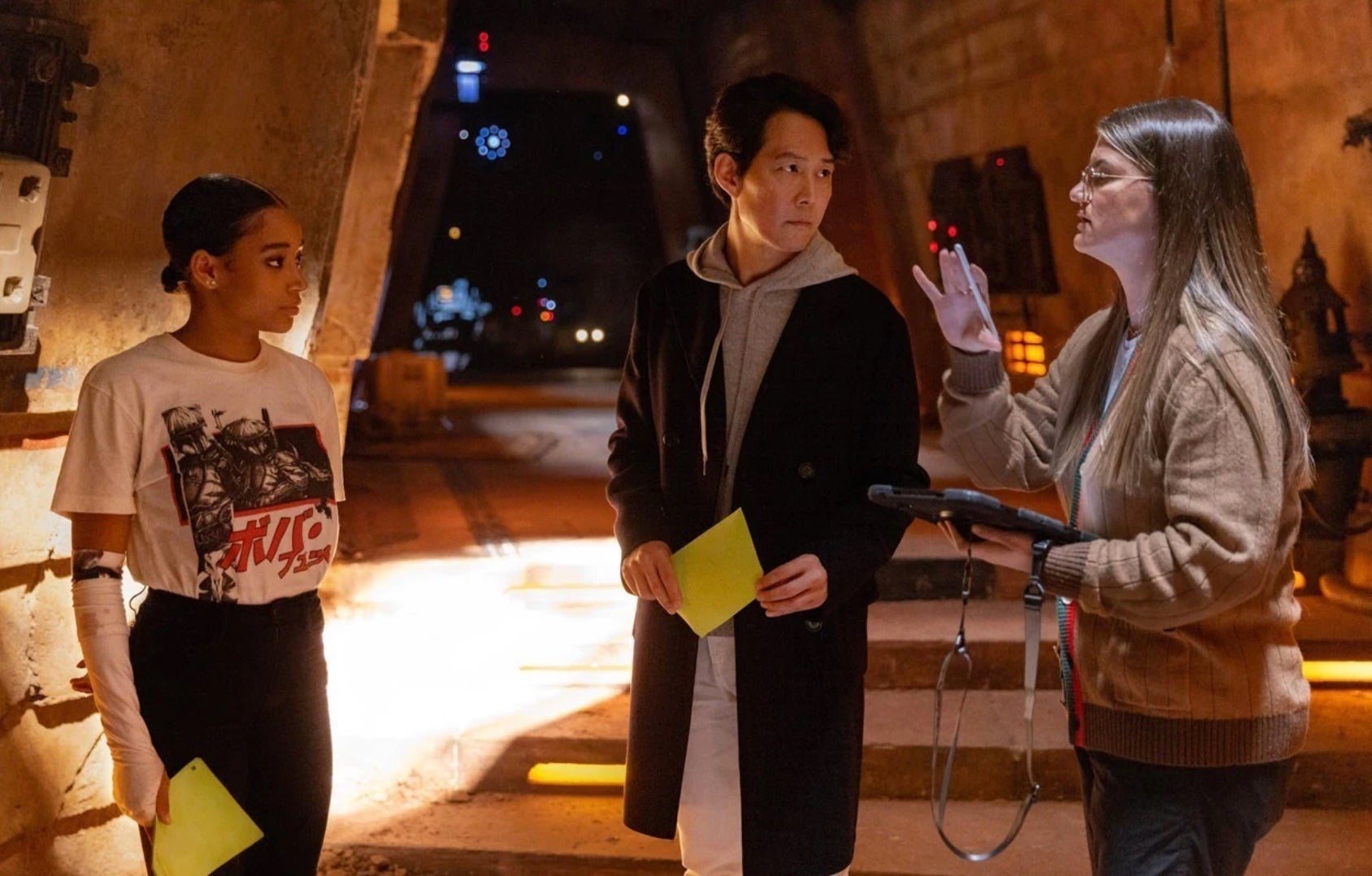 La primera imagen del detrás de escenas de El Acólito.