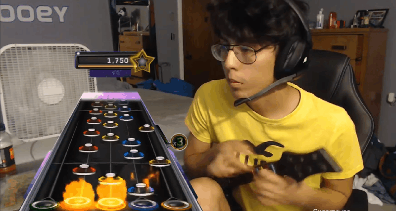 Schmooey, durante una de sus partidas.