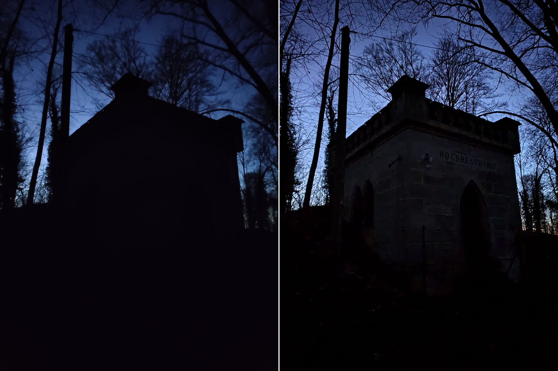 El empastado es evidente, pero ahora el modo nocturno es capaz de captar luz incluso en la casi total oscuridad.