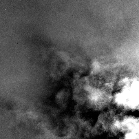 Las nubes pasando justo por encima de Curiosity.