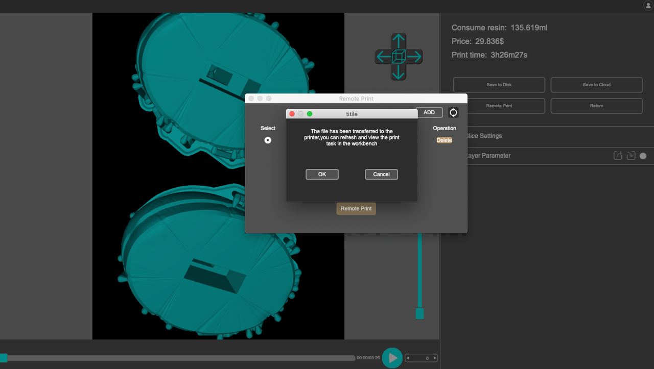 Los archivos se suben a Anycubic Cloud desde la app Photon Workshop.