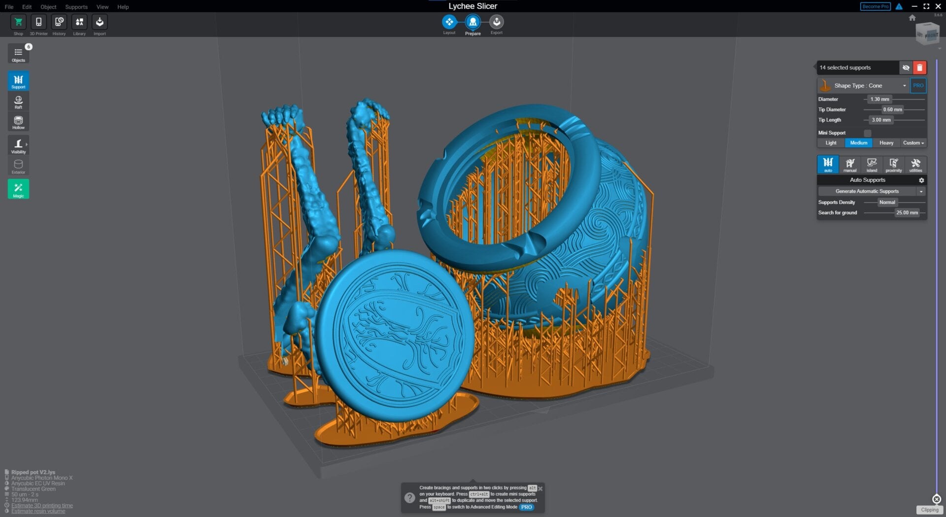 Lychee Slicer aún no se ha actualizado para dar soporte al formato de archivo de la M3.