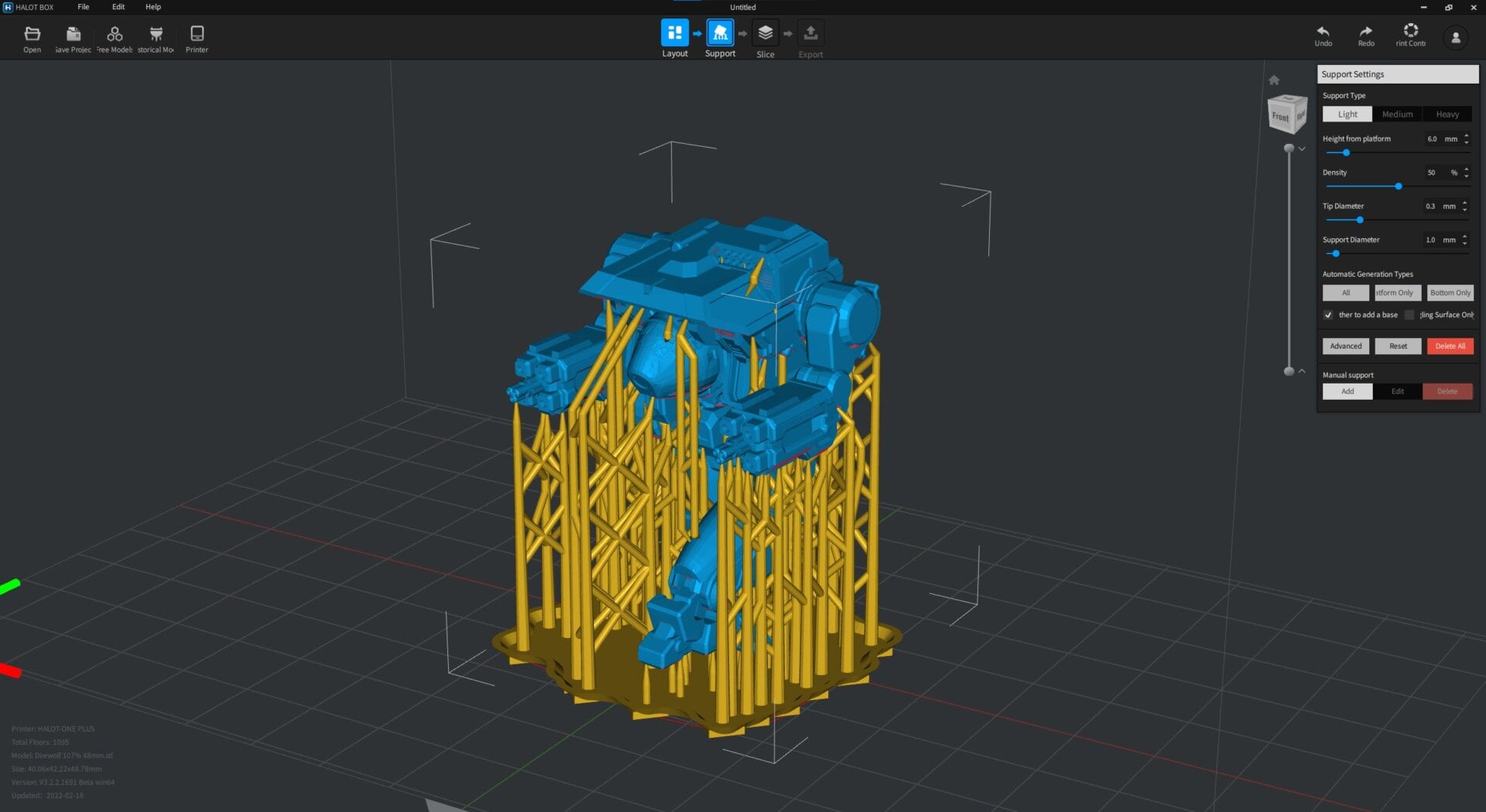 El Slicer de Creality es bastante parecido a Chitubox o Lychee.