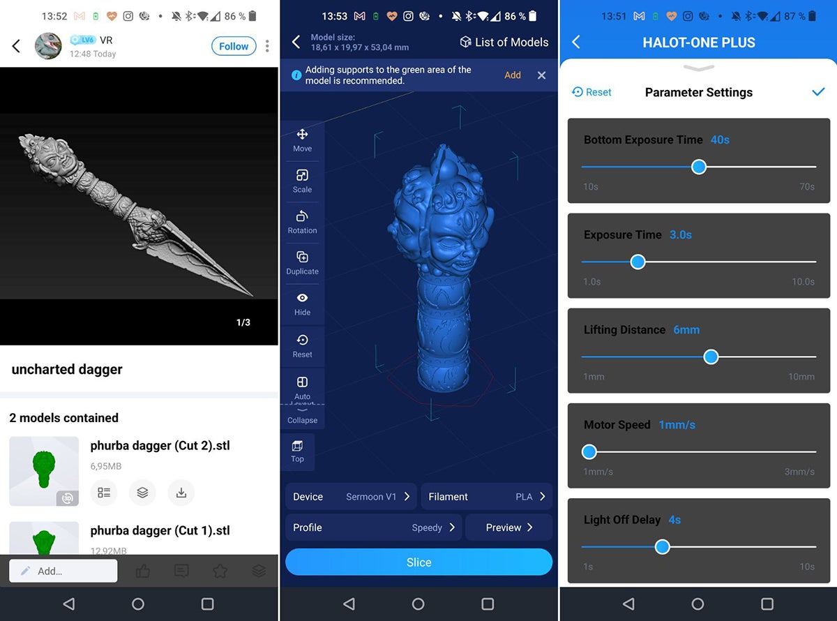 ¿Un slicer en el móvil? Un slicer en el móvil.