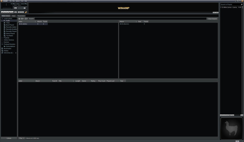 Screenshot: Winamp