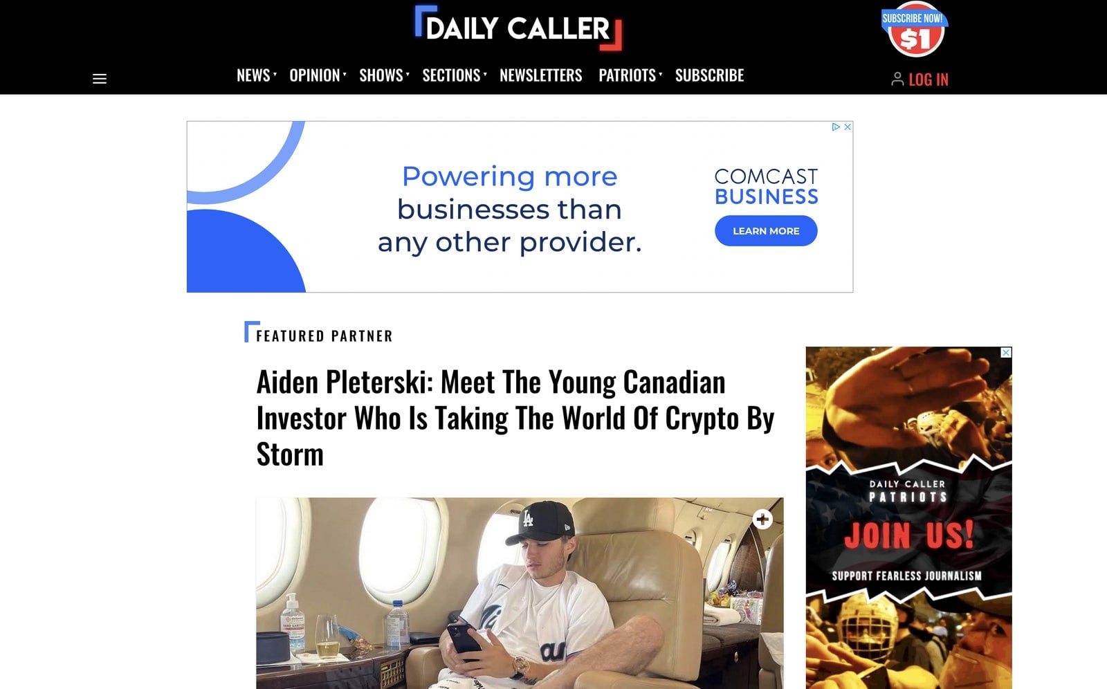 Screenshot: Daily Caller